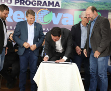  inauguração de mais um sistema para a produção de biogás e biometano, instalado na Granja Angst, em Toledo, no Oeste do Paraná. 