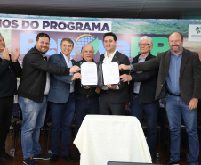  inauguração de mais um sistema para a produção de biogás e biometano, instalado na Granja Angst, em Toledo, no Oeste do Paraná. 