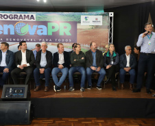  inauguração de mais um sistema para a produção de biogás e biometano, instalado na Granja Angst, em Toledo, no Oeste do Paraná. 