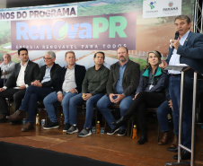  inauguração de mais um sistema para a produção de biogás e biometano, instalado na Granja Angst, em Toledo, no Oeste do Paraná. 