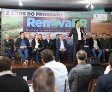  inauguração de mais um sistema para a produção de biogás e biometano, instalado na Granja Angst, em Toledo, no Oeste do Paraná. 