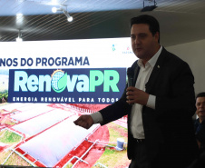  inauguração de mais um sistema para a produção de biogás e biometano, instalado na Granja Angst, em Toledo, no Oeste do Paraná. 