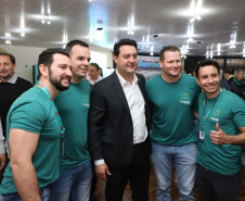  inauguração de mais um sistema para a produção de biogás e biometano, instalado na Granja Angst, em Toledo, no Oeste do Paraná. 