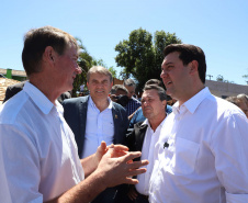  inauguração de mais um sistema para a produção de biogás e biometano, instalado na Granja Angst, em Toledo, no Oeste do Paraná. 