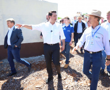  inauguração de mais um sistema para a produção de biogás e biometano, instalado na Granja Angst, em Toledo, no Oeste do Paraná. 