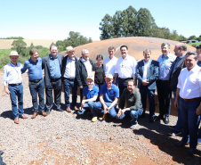  inauguração de mais um sistema para a produção de biogás e biometano, instalado na Granja Angst, em Toledo, no Oeste do Paraná. 