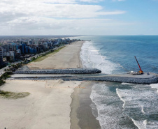 Com estruturas finalizadas, revitalização da Orla de Matinhos chega a 86% de conclusão