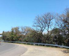 Rodovia em União da Vitória recebe reforço de segurança viária próximo ao Rio Iguaçu 