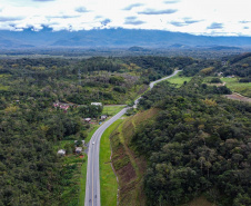 Antonina, 29 de agosto de 2023 - Rodovia PR 408, entre Morretes e Antonina.