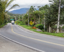 Antonina, 29 de agosto de 2023 - Rodovia PR 408, entre Morretes e Antonina.