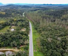 Morretes, 29 de agosto de 2023 - Rodovia PR 804, em Morretes.