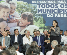 Curitiba, 25 de setembro de 2023 - O governador Carlos Massa Ratinho Jr. realiza encontro com prefeitos e entrega mais de R$ 400 milhões em melhorias às cidades paranaenses.