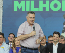 Curitiba, 25 de setembro de 2023 - O governador Carlos Massa Ratinho Jr. realiza encontro com prefeitos e entrega mais de R$ 400 milhões em melhorias às cidades paranaenses.