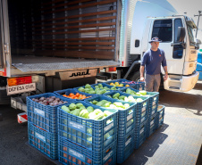 A Ceasa de Curitiba envia nesta quarta-feira (11) 12  toneladas de alimentos para Rio Negro e União da Vitória, cidades atingidas pelas chuvas e cheias nos rios no último final de semana.  