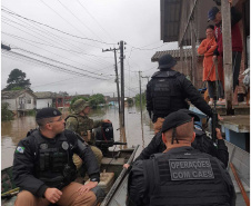 Policiais da Patrulha Costeira e do BPFRON estão reforçando o policiamento em União da Vitória