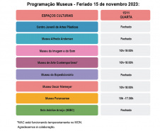 CULTURA PROG CULTURAL FERIADO