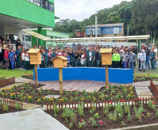 Inaugurado primeiro Jardim de Água e Mel da Sanepar em parceria com a prefeitura de Colombo