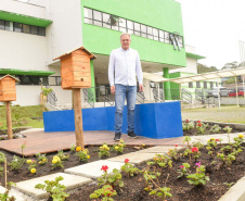 Inaugurado primeiro Jardim de Água e Mel da Sanepar em parceria com a prefeitura de Colombo
