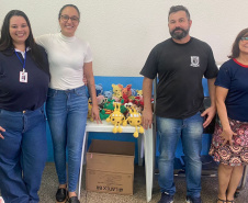 Em Foz do Iguaçu, Polícia Penal realiza entrega de Amigurumis para ONG e Delegacia da Mulher