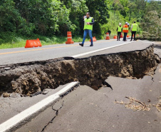 DER reforça necessidade de interdição da PR-170 em Pinhão 