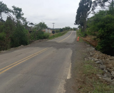 DER homologa obra de novo bueiro em rodovia de Irati 