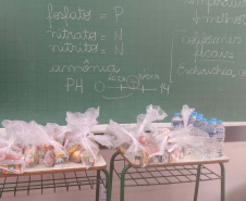 Sanepar realiza ações de sustentabilidade com estudantes em manancial de Bituruna
