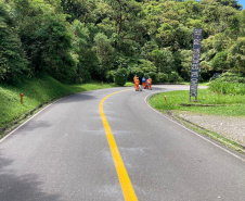 Estrada da Graciosa terá bloqueio também na segunda-feira para finalizar serviços 