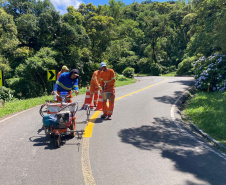 Estrada da Graciosa terá bloqueio também na segunda-feira para finalizar serviços 