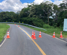 Estrada da Graciosa terá bloqueio também na segunda-feira para finalizar serviços 