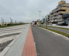 Revitalização da Orla de Matinhos alcançou 89% em novembro. Algumas estruturas marítimas foram finalizadas.