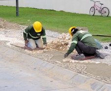 Revitalização da Orla de Matinhos alcançou 89% em novembro. Algumas estruturas marítimas foram finalizadas.