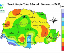 Boletim agrometeorológico do IDR-Paraná de novembro aponta atuação do El Niño provocando muita  chuva no Paraná