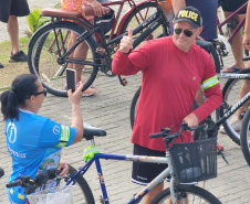 Passeio ciclístico é opção de exercício e lazer em Guaratuba