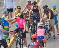 Passeio ciclístico é opção de exercício e lazer em Guaratuba