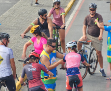 Passeio ciclístico é opção de exercício e lazer em Guaratuba