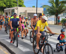 Passeio ciclístico é opção de exercício e lazer em Guaratuba