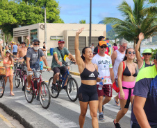 Passeio ciclístico é opção de exercício e lazer em Guaratuba