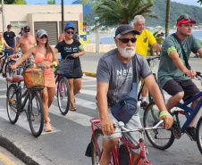 Passeio ciclístico é opção de exercício e lazer em Guaratuba