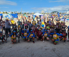 Passeio ciclístico é opção de exercício e lazer em Guaratuba