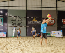 Matinhos, 24 de janeiro de 2024 - Circuito Paranaense de Vôlei de Praia em Matinhos.