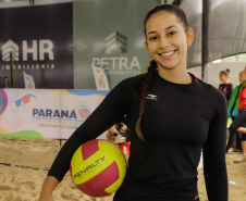 Matinhos, 24 de janeiro de 2024 - Circuito Paranaense de Vôlei de Praia em Matinhos.
