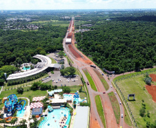 Duplicação BR-469 Duplicação da Rodovia das Cataratas chega a 24,76% de execução 