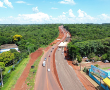 Duplicação BR-469 Duplicação da Rodovia das Cataratas chega a 24,76% de execução 