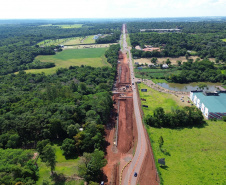 Duplicação BR-469 Duplicação da Rodovia das Cataratas chega a 24,76% de execução 