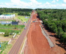 Duplicação BR-469 Duplicação da Rodovia das Cataratas chega a 24,76% de execução 