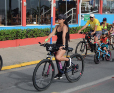 Passeio ciclístico é opção de exercício e lazer em Guaratuba