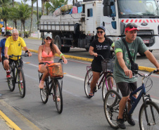 Passeio ciclístico é opção de exercício e lazer em Guaratuba