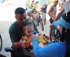 Passeio ciclístico é opção de exercício e lazer em Guaratuba