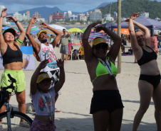 Passeio ciclístico é opção de exercício e lazer em Guaratuba