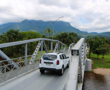 DER/PR conclui recuperação estrutural da ponte sobre o Rio Nhundiaquara, em Morretes Foto: Geraldo Bubniak/AEN